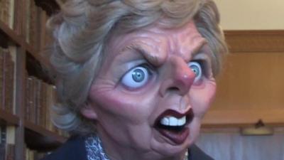 Margaret Thatcher puppet