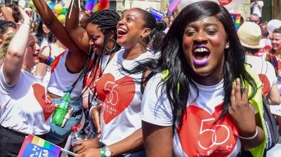 People celebrate Pride in London