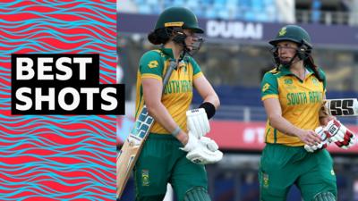 South Africa's Laura Wolvaardt and Tazmin Brits