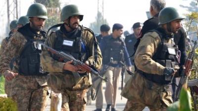 Armed soldiers in Pakistan