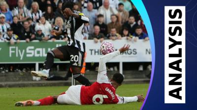 Gabriel handball not a penalty against Newcastle at St James' Park