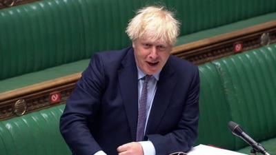 Boris Johnson in the Commons