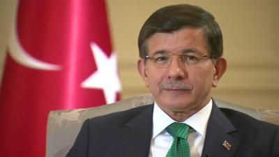 Turkish prime minister Ahmet Davutoglu