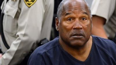 File photo - O.J. Simpson sits during a break on the second day of an evidentiary hearing in Clark County District Court in Las Vegas