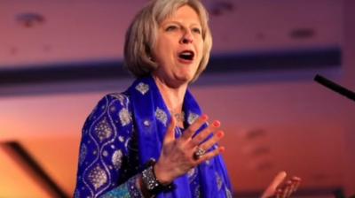 Theresa May in India