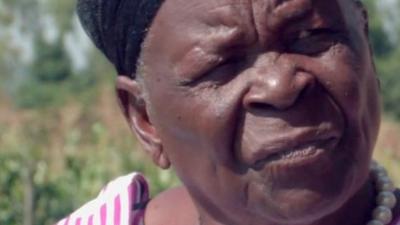 President Obama's step-grandmother, Mama Sarah, in a BBC interview