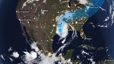 Hurricane Laura trajectory