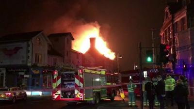 Fire at Aeronaut pub in Acton