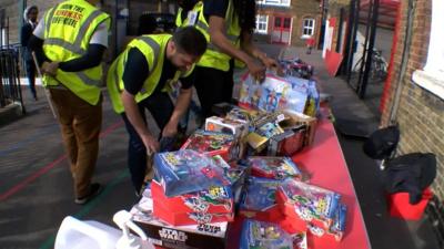 A school in Hackney received a surprise from a group called The Kindness Offensive. They hope to bring a little positivity to people’s lives.