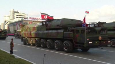 A tank in North Korea.