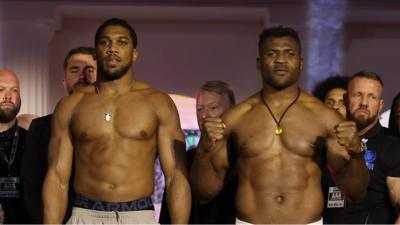 Anthony Joshua and Francis Ngannou