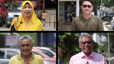 Composite shot of Malaysians