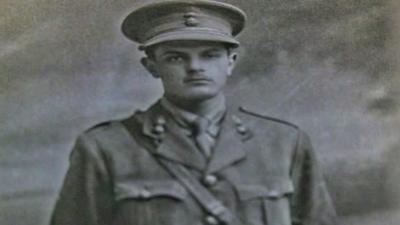 The family of a World War One airman who was one of the first to die in battle with Germany's Red Baron pilot has met his relatives 100 years on.