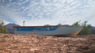 Stranded boat