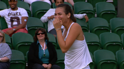 Wimbledon: Ajla Tomljanovic hits partner Ivan Dodig in the back