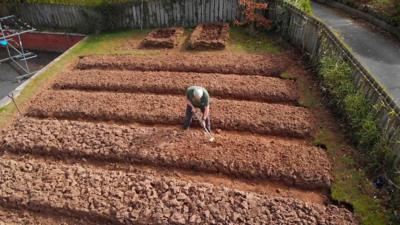 Jim Kerr was shown by his father how to prepare ground for growing crops.