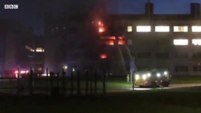 Fire at St Andrews University