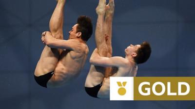 Great Britain's Tom Daley and Matthew Lee