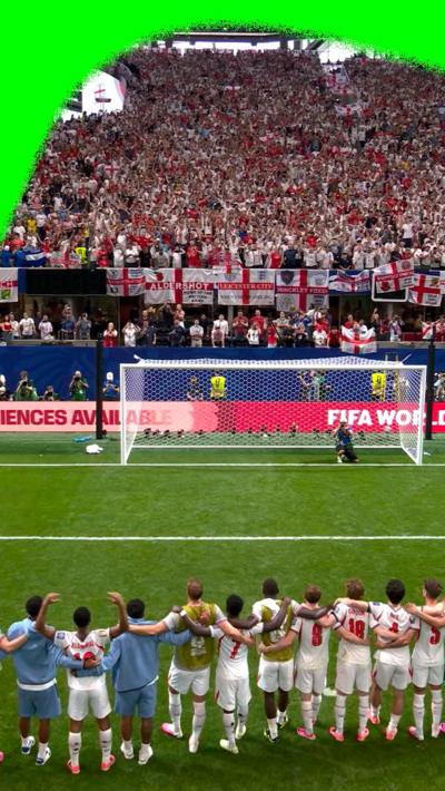 England players and fans