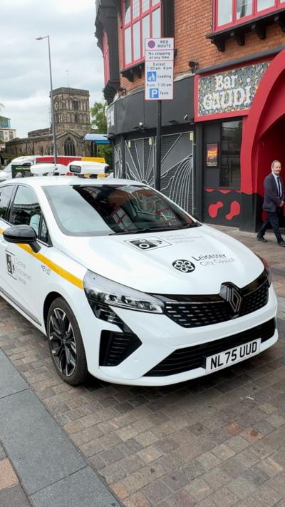 A traffic enforcement vehicle parked in Leicester