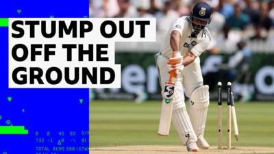 Rishabh Pant is bowled by Jofra Archer