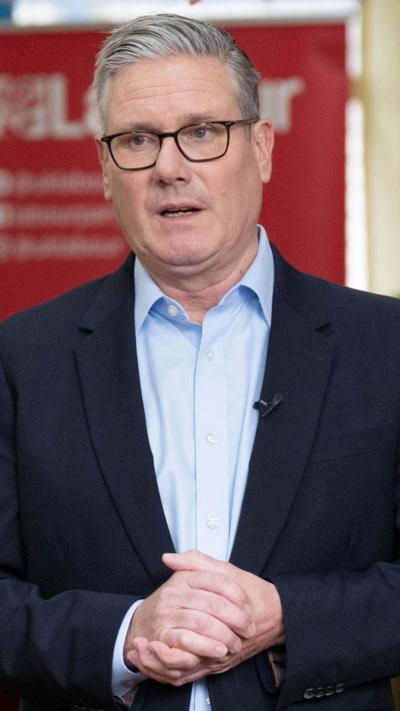 Keir Starmer during address to Labour Party members