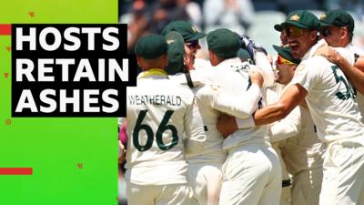 Australia players celebrate