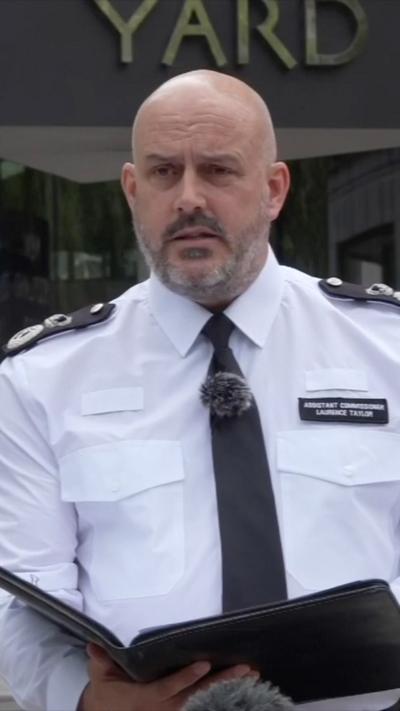 Assistant Commissioner Laurence Taylor speaking