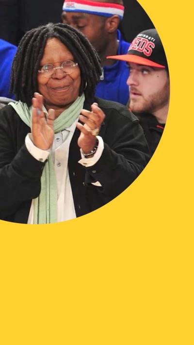 Whoopi Goldberg claps