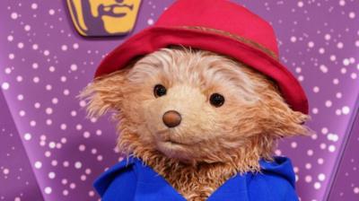 Paddington Bear arriving at the Baftas 2026