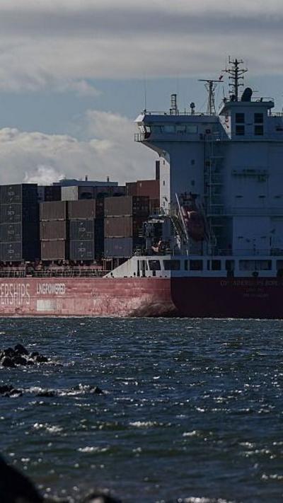 Ship on Strait of Hormuz