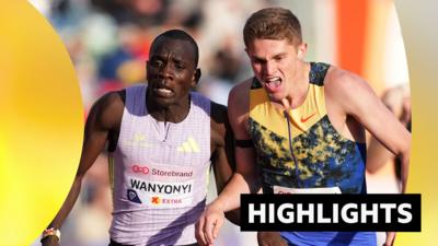 Emmanuel Wanyonyi (l) & Cooper Lutkenhaus