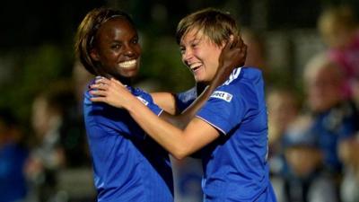 Chelsea's Eni Aluko and Fran Kirby