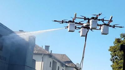 Window cleaning drone