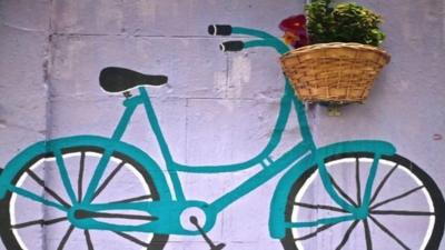 Bicycle mural