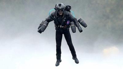 Richard Browning in a jetsuit