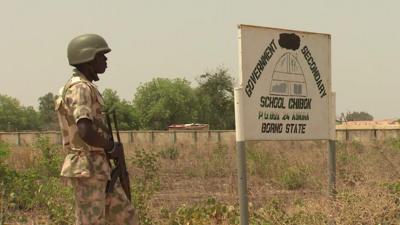 Chibok school sign