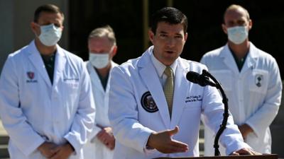 After evading questions and contradicting a White House statement - what led to Dr Sean Conley being forced to clarify the president's treatment?