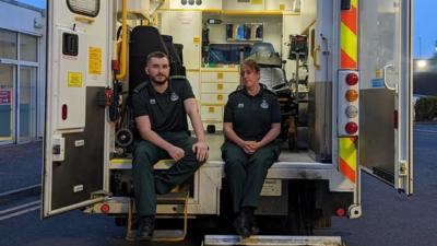 Paramedics Blair and Moira fear for people who are waiting hours for an ambulance