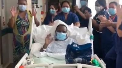 Ray Mwasaru leaving intensive care