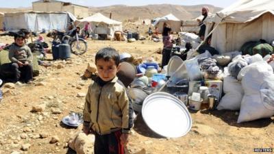 Syrian refugee children in Lebanon