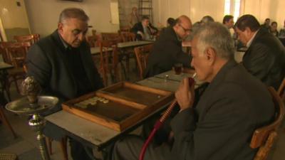 Men in Damascus, Syria