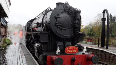 The new Churnet Valley Railway line