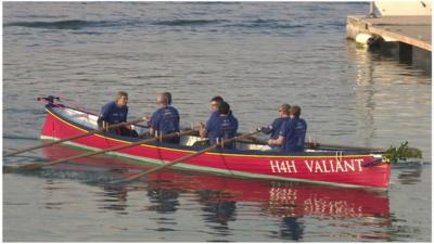 Pilot rowing gig