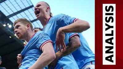 Kevin De Bruyne and Erling Haaland