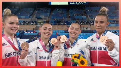 Women's gymnastics team bronze