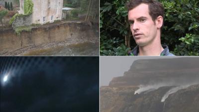 Abergeldie Castle, Andy Murray, a waterfall and a suspected meteor