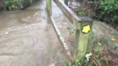 Flooding at Llanfairfechan