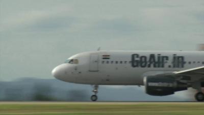 GoAir plane on ground