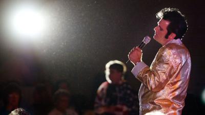 Elvis impersonator in Memphis